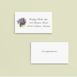 Gepassioneerde Paarse Passiebloem Visitekaartje