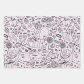 Gepassioneerde Valentijn: roze Mode parfumfles Inpakpapier Vel (Voorkant)