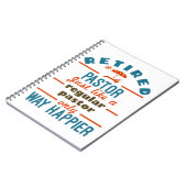 Gepastor predikant pensionering Funny Happier Notitieboek (Linkerzijde)