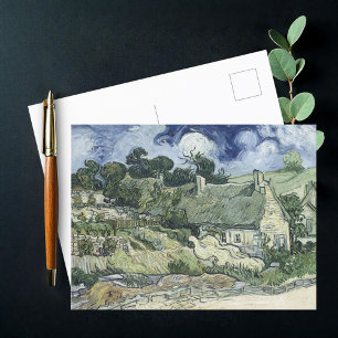 Gepatched Cottages in Cordeville, Vincent van Gogh Briefkaart