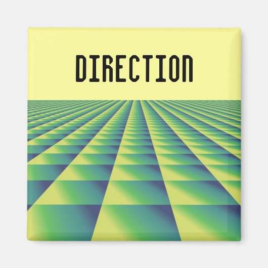 Gepatenteerd Motivatie Gezegde - Richting Magneet (Voorkant)