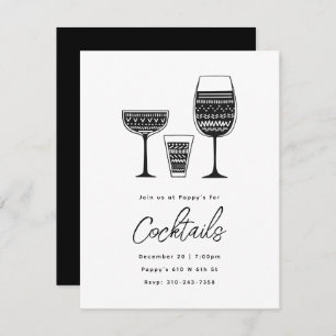 Gepatenteerde cocktails Black en White Cocktail Pa Kaart