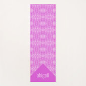Gepatenteerde legantie in roze monogram yogamat (Voorkant)