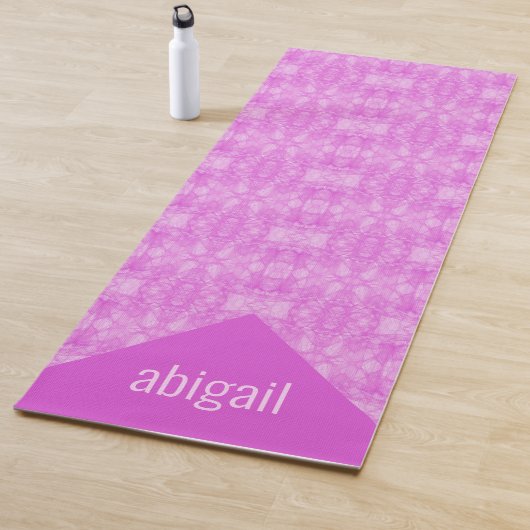 Gepatenteerde legantie in roze monogram yogamat (In situ)