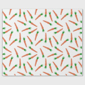 Gepatenteerde Oranje, groene en witte wortelen Cadeaupapier (Vlak)