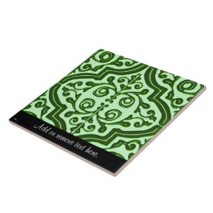 gepatenteerde Quatrefoil (groen) Tegeltje