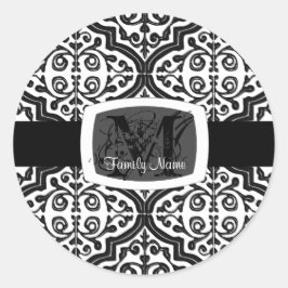 gepatenteerde Quatrefoil Ronde Sticker