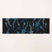 Gepatenteerde witte haai yogamat (Voorkant (horizontaal))