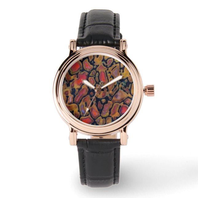 Gepatroneerd dinosaurusbot horloge (Voorkant)