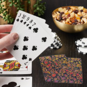Gepatroneerd dinosaurusbot pokerkaarten (Insitu)
