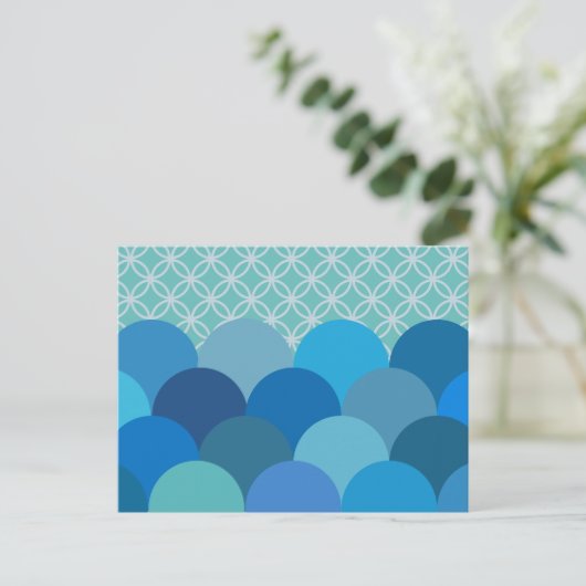 Gepatroneerde Cirkels 2 Briefkaart (Staand voorkant)