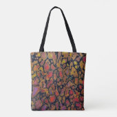 Gepatroneerde dinosaurusbot tote bag (Achterkant)