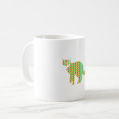 Gepatroneerde Kat Koffiemok (Voorkant links)