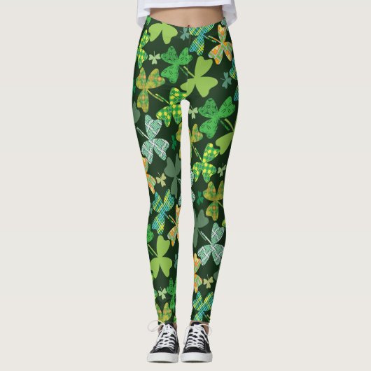 Gepatroneerde klaveren leggings (Voorkant)