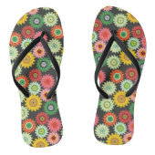 Gepatroneerde tandwielen teenslippers (Voetbed)