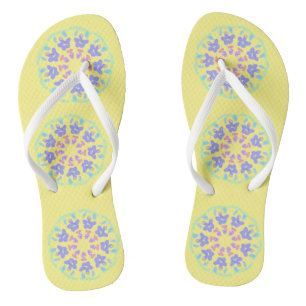 gepatroon cirkel leuk en helder teenslippers