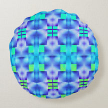 Gepatroonneerd in vet blauw en lichtgroen