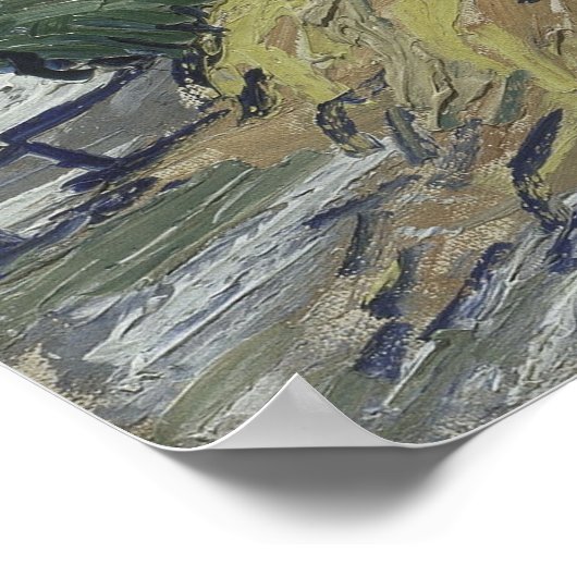 Gepatte kramen in Cordeville Vincent Van Gogh Poster (Hoek)