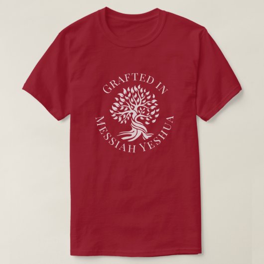 Gepatteerd in Messiah Yeshua Tree of Life T-Shirt (Design voorkant)
