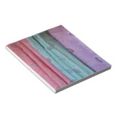 Gepatterde kleurrijke stof notitieblok (Schuin)