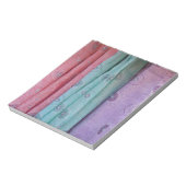 Gepatterde kleurrijke stof notitieblok (Linkerzijde)