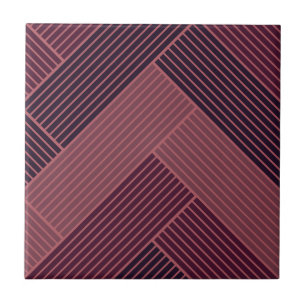 Gepatterde Paarse Herringbone Tegeltje