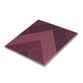 Gepatterde Paarse Herringbone Tegeltje (Zijkant)