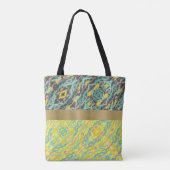Gepatterde schilplatter Monogrammed Tote Bag (Achterkant)