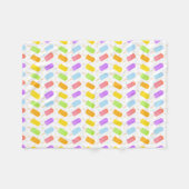 Gepatterde Tasty Summer Waterverf Popsiche & Stipp Fleece Deken (Voorkant (Horizontaal))