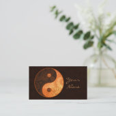 Gepatterned Yin Yang Gold ID325 Visitekaartje (Staand voorkant)