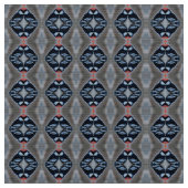 Gepatternized Male Downy Woodpecker Fabric Stof (Close Up)
