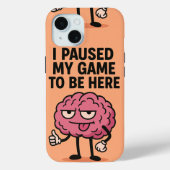 "Gepauzeerd Game Brain – Gaming Mode geactiveerd" Case-Mate iPhone Case (Achterkant)