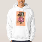 "Gepauzeerd Game Brain – Gaming Mode geactiveerd" Hoodie (Voorkant)