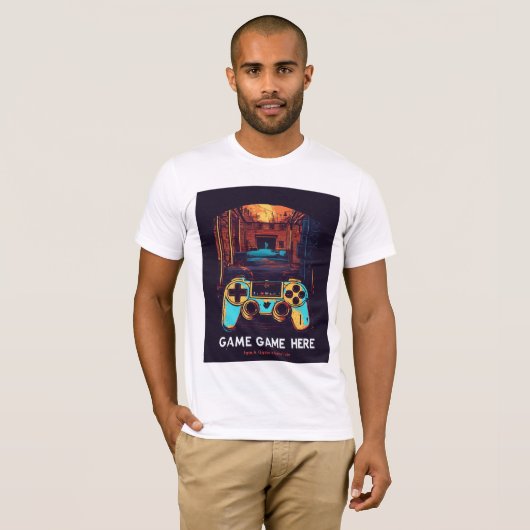 Gepauzeerd gamen t-shirt (Voorkant volledig)