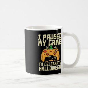 Gepauzeerd Mijn Spel Halloween Gamer Gaming Kostuu Koffiemok