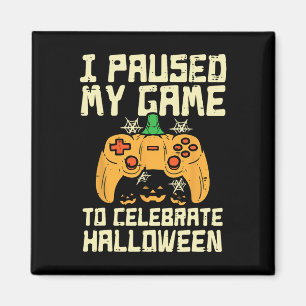 Gepauzeerd Mijn Spel Halloween Gamer Gaming Kostuu Magneet