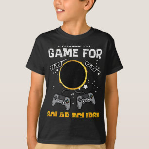 Gepauzeerd Mijn Spel Solar Eclipse 2024 Gaming Gam T-shirt