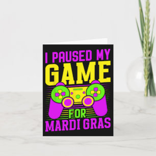 Gepauzeerd mijn spel voor Mardi Gras videospellen  Kaart
