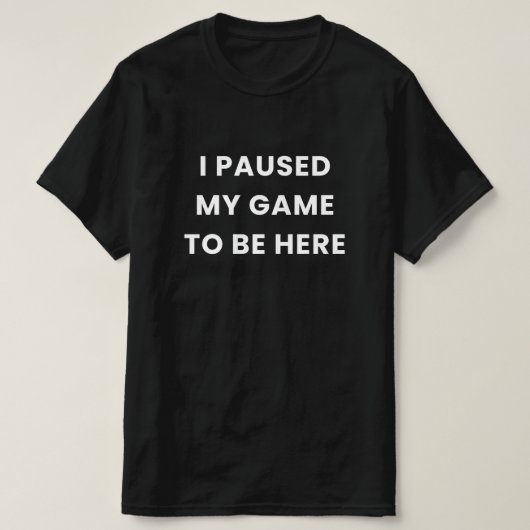 Gepauzeerd spel Mannen T-shirt (Design voorkant)