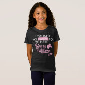 Gepauzeerd Spel Pastel Roze Girly Slogan Gamer Gir T-shirt (Voorkant volledig)
