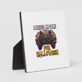 Gepauzeerde Game Halloween Controller Vleermuizen  Fotoplaat (Voorkant)