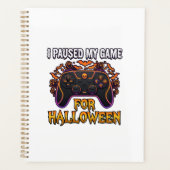 Gepauzeerde Game Halloween Controller Vleermuizen Planner (Voorkant)