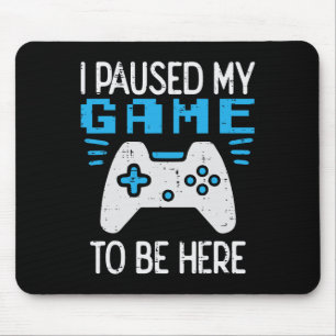 Gepauzeerde Mijn Game Gamer Controller Gaming Jong Muismat