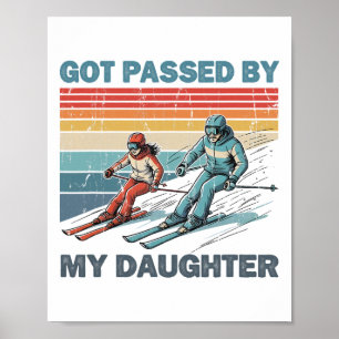 Gepeddel door mijn dochter tijdens het skiën _4 poster