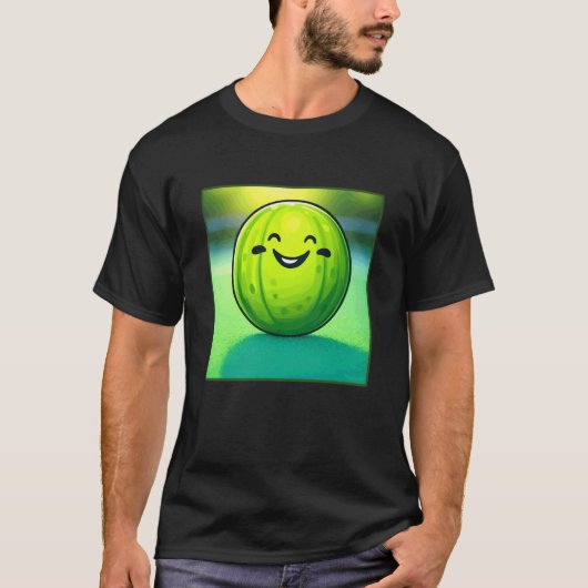 Gepelde Bal Grappige Pickleball T-shirt (Voorkant)