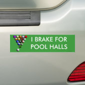 Gepelde Billiardbekkens Bumpersticker (Op auto)