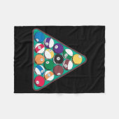 Gepelde Billiardbekkens Fleece Deken (Voorkant (Horizontaal))