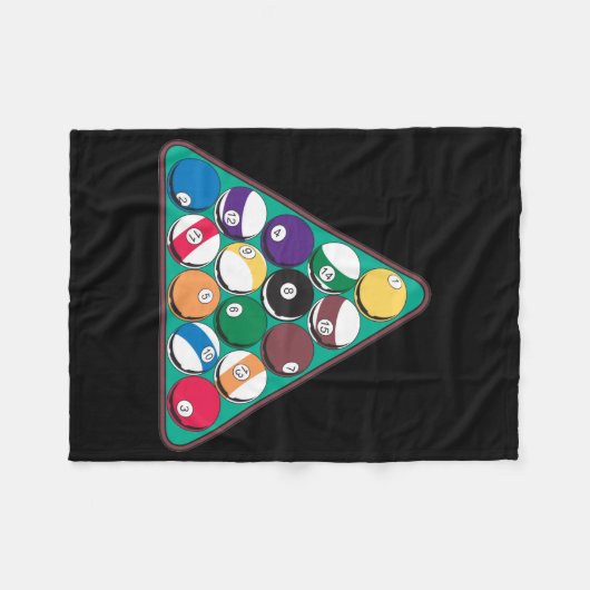 Gepelde Billiardbekkens Fleece Deken (Voorkant (Horizontaal))