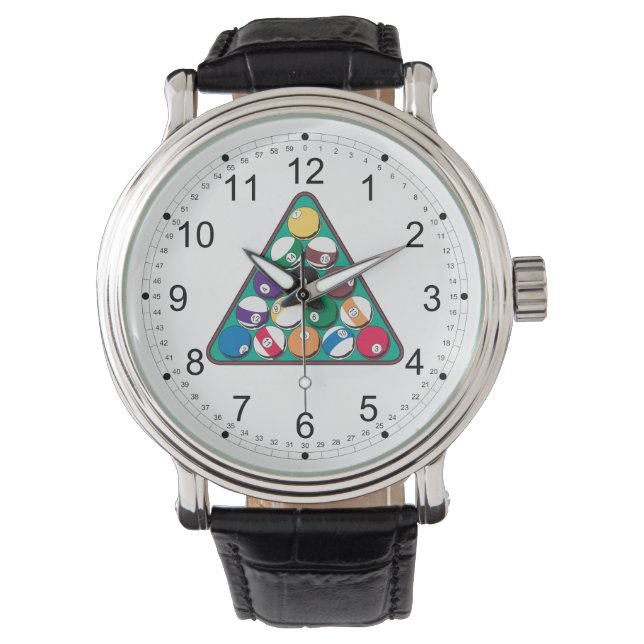 Gepelde Billiardbekkens Horloge (Voorkant)