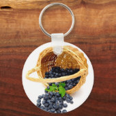 Gepelde blauwbes sleutelhanger (Voorkant)